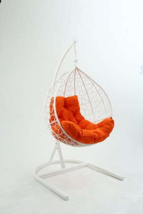 Подвесное кресло Бароло (белый/оранжевый) в Реже - rezh.mebel-74.com | фото