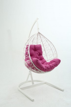 Подвесное кресло Бароло (белый/розовый) в Реже - rezh.mebel-74.com | фото