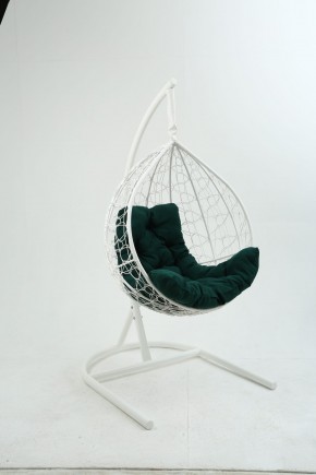 Подвесное кресло Бароло (белый/зеленый) в Реже - rezh.mebel-74.com | фото