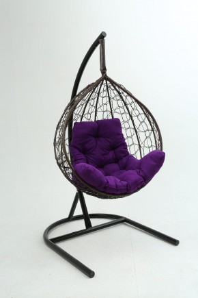 Подвесное кресло Бароло (коричневый/фиолетовый) в Реже - rezh.mebel-74.com | фото