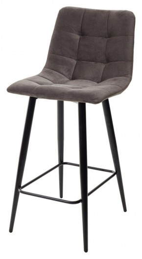 Полубарный стул CHILLI-QB графит #14, велюр / черный каркас (H=66cm) М-City в Реже - rezh.mebel-74.com | фото