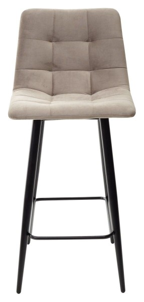 Полубарный стул CHILLI-QB латте #25, велюр / черный каркас (H=66cm) М-City в Реже - rezh.mebel-74.com | фото