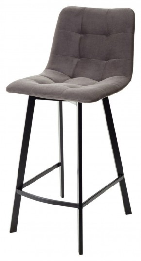 Полубарный стул CHILLI-QB SQUARE графит #14, велюр / черный каркас (H=66cm) М-City в Реже - rezh.mebel-74.com | фото
