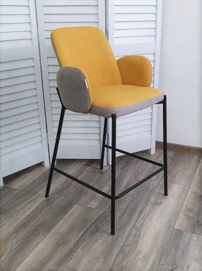 Полубарный стул NYX (H=65cm) VF106 желтый / VF120 серый М-City в Реже - rezh.mebel-74.com | фото