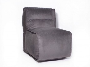 Прямое модульное бескаркасное кресло Комфорт (Графит велюр) в Реже - rezh.mebel-74.com | фото