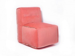 Прямое модульное бескаркасное кресло Комфорт (Персик велюр) в Реже - rezh.mebel-74.com | фото