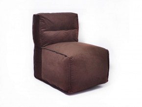 Прямое модульное бескаркасное кресло Комфорт (Шоколад велюр) в Реже - rezh.mebel-74.com | фото