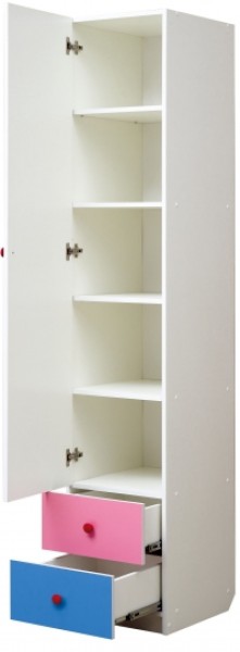 Шкаф 1-но дверный с ящиками и фотопечатью Совята 1.1 (400) в Реже - rezh.mebel-74.com | фото