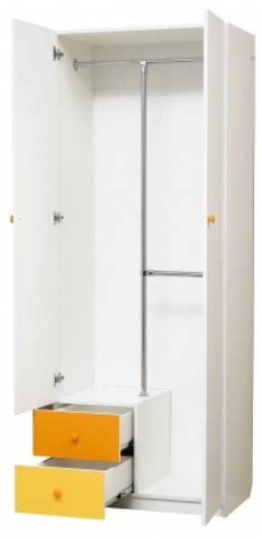 Шкаф 2-х дверный с ящиками и зеркалом Радуга (800) в Реже - rezh.mebel-74.com | фото
