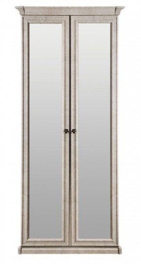 Шкаф 2-х створчатый с Зеркалом Афина (крем корень) в Реже - rezh.mebel-74.com | фото