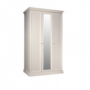 Шкаф 3-х дверный для платья и белья (1 зеркало) Амели штрих-лак (АМШ1/3) в Реже - rezh.mebel-74.com | фото