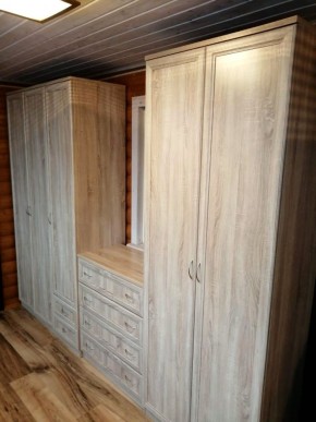 Шкаф для белья со штангой, полками и ящиками арт. 113 в Реже - rezh.mebel-74.com | фото