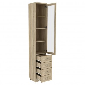 Шкаф для книг с ящиками узкий арт. 205 в Реже - rezh.mebel-74.com | фото