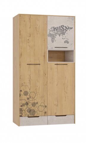 Шкаф для одежды 3 двери и 2 ящика Шк134.0 ДС Стэнфорд в Реже - rezh.mebel-74.com | фото