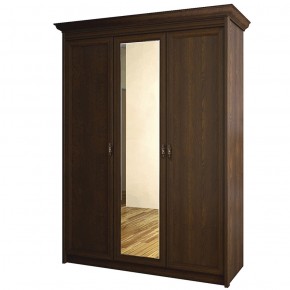 Шкаф для одежды 3-дверный с зеркалом №671 Флоренция Дуб оксфорд в Реже - rezh.mebel-74.com | фото
