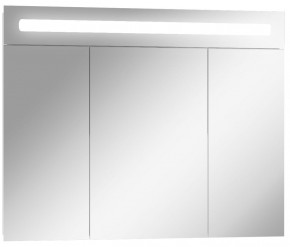 Шкаф-зеркало Аврора 90 с подсветкой LED Домино (DV8011HZ) в Реже - rezh.mebel-74.com | фото