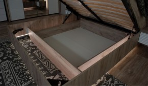 Спальня Джулия Кровать 160 МИ с подъемным механизмом Дуб крафт серый в Реже - rezh.mebel-74.com | фото