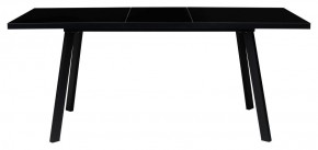Стол ФИН 120 Черный, стекло/ Черный каркас М-City в Реже - rezh.mebel-74.com | фото