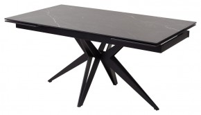 Стол FORIO 160 MATT BLACK MARBLE SOLID CERAMIC / BLACK, ®DISAUR в Реже - rezh.mebel-74.com | фото