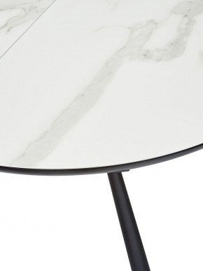 Стол VOLAND BIANCO TL-45 испанская керамика/ BLACK "белый мрамор" М-City в Реже - rezh.mebel-74.com | фото