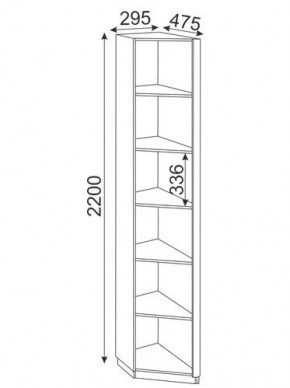 Угловая секция Глэдис М25 (ЯШС/Белый) в Реже - rezh.mebel-74.com | фото