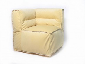 Угловое модульное бескаркасное кресло Комфорт (Желтый велюр) в Реже - rezh.mebel-74.com | фото