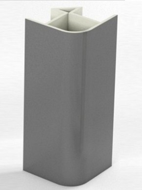 Угловое соединение для цоколя 90 гр. h100 мм (Алюминий, Белый, Черный, Сонома) в Реже - rezh.mebel-74.com | фото
