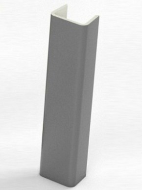 Торцевая заглушка  для цоколя h100 мм (Алюминий, Белый, Черный, Сонома) в Реже - rezh.mebel-74.com | фото